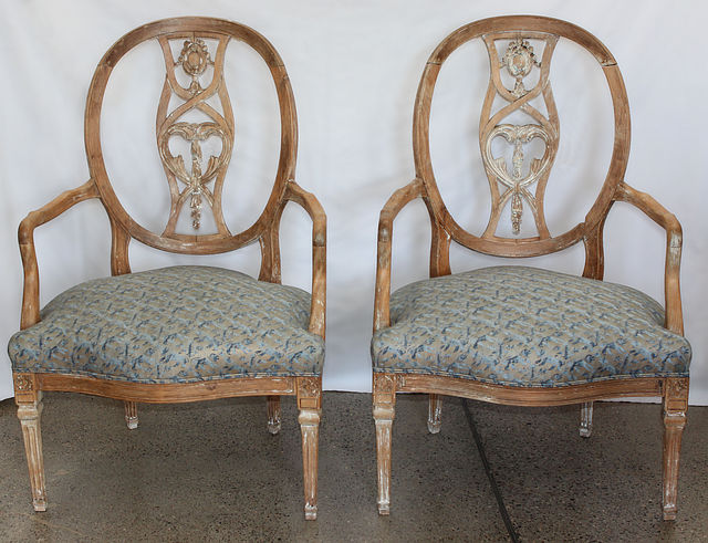 Pair of Scandina- vian Arm Chairs