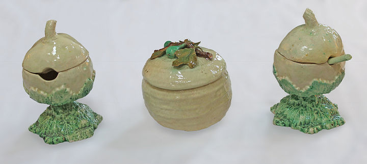 Portuguese Majolica Covered Bowls