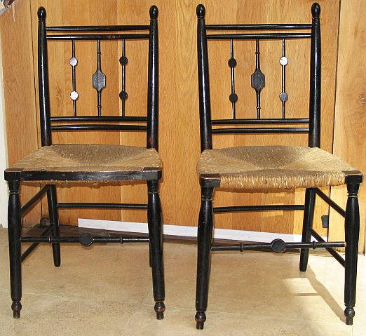 Pair of English Country Side Chairs