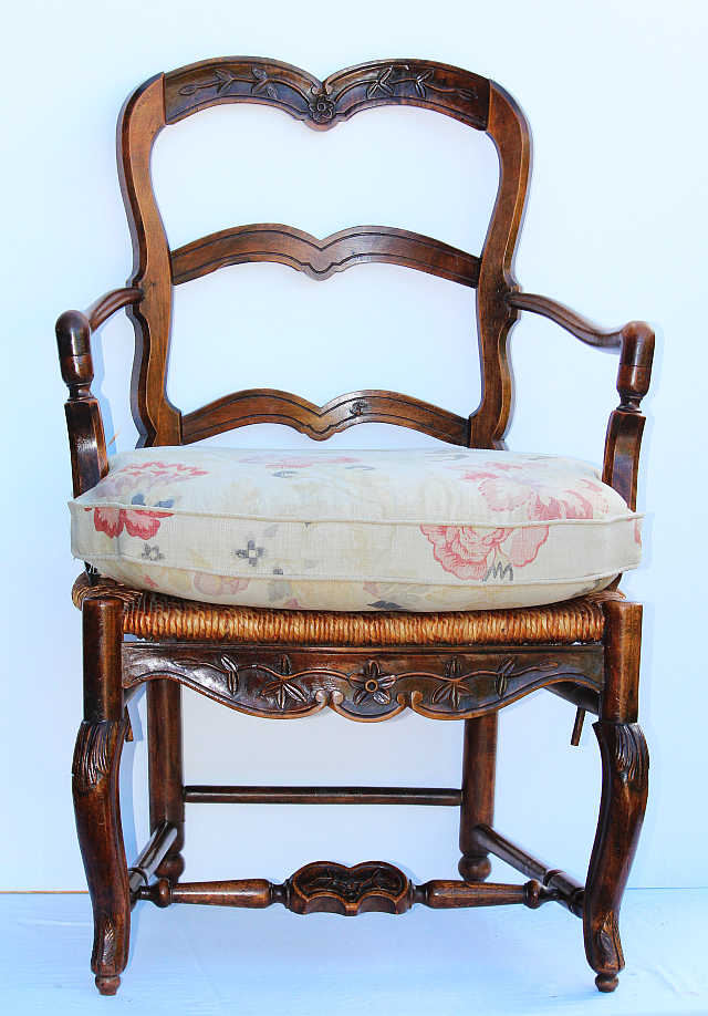 Pair of Country French Louis XV Style Chairs