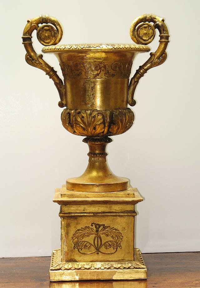 French Giltwood Urn