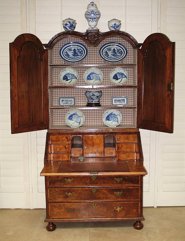 Dutch Walnut Secretary 1