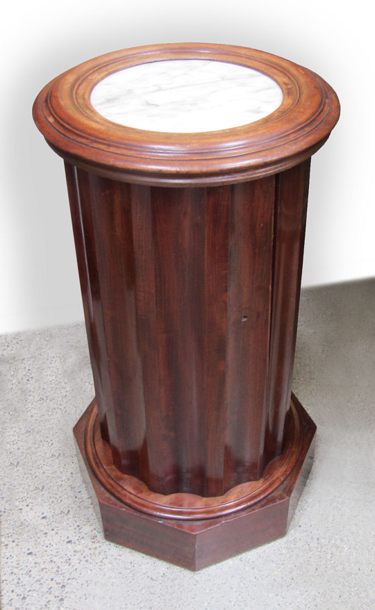French Fluted Cylinder Form Cabinet