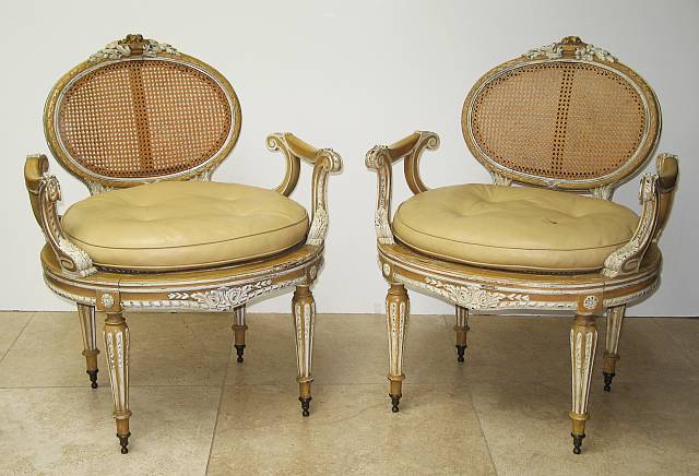 Pair of Napoleon III Armchairs