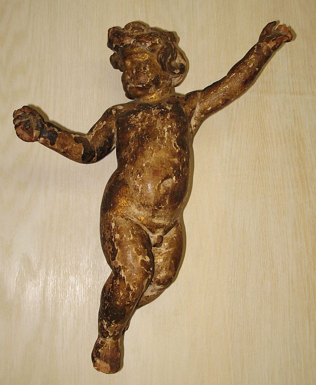 Italian Gilded Carved Cherub