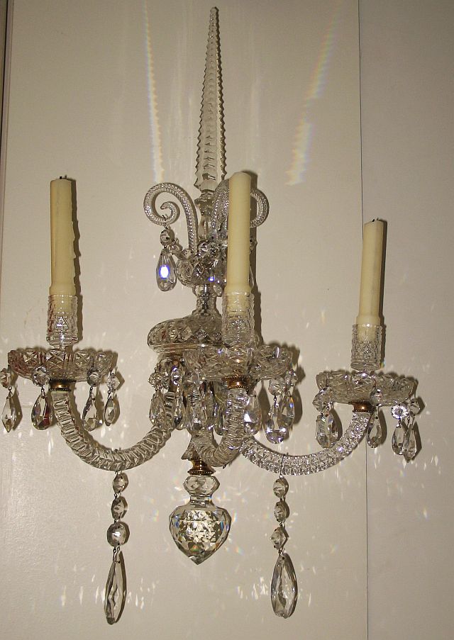 English Crystal Sconce