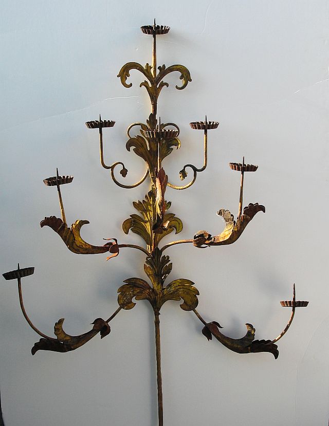 Pair of Italian Tole Wall Sconces