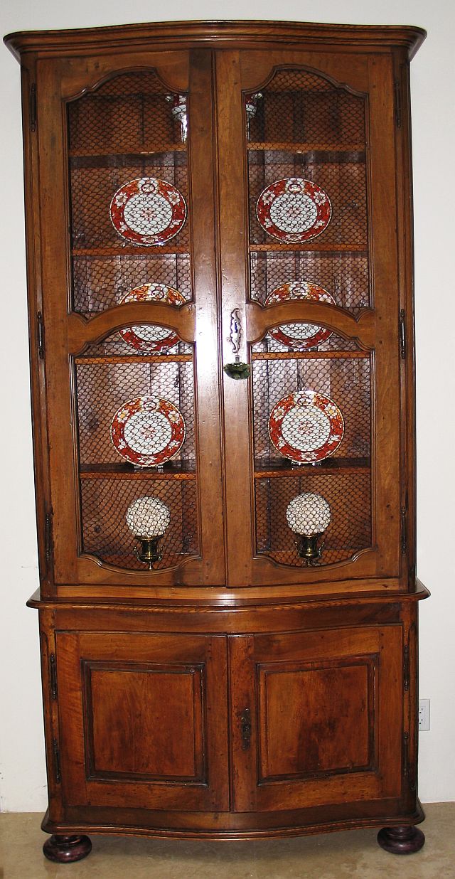 French Two-Part Cabinet