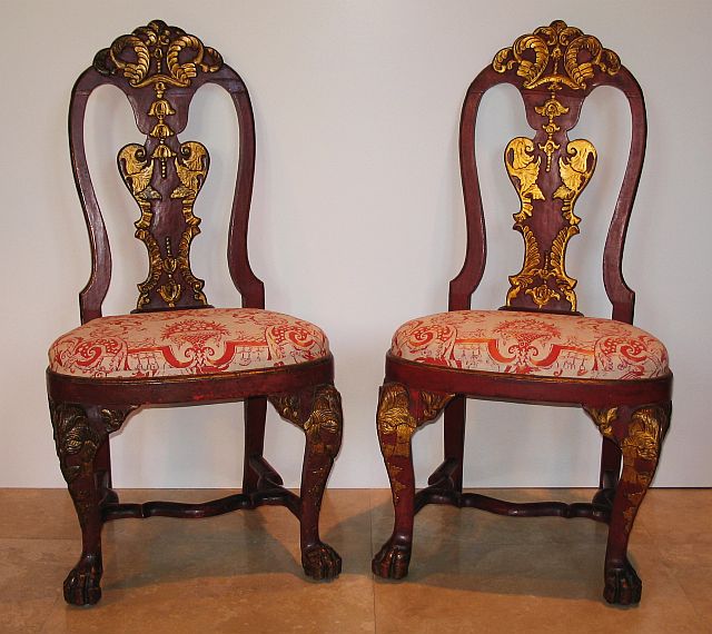 Pair of Indo-Portuguese Side Chairs