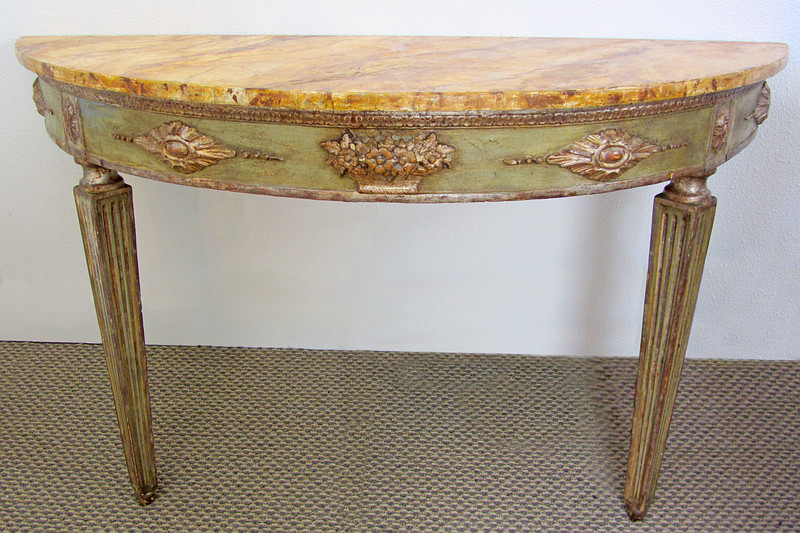 Classically Styled Demilune Console