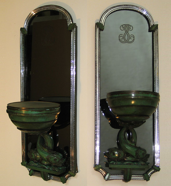 Pair of French Art Deco Wall Sconces