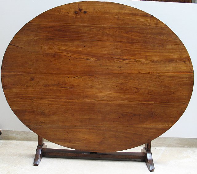 French Oval Tilt Top Table 1