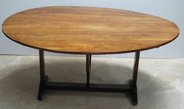French Oval Tilt Top Table