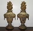 Pair of French Flame Finials