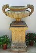 English Terracotta Urn on Stand