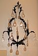 Pair of Tole Leaf Sconces