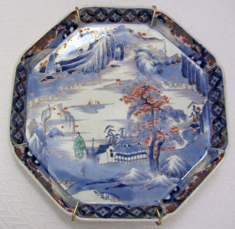 Chinese Octagonal Porcelain Plate