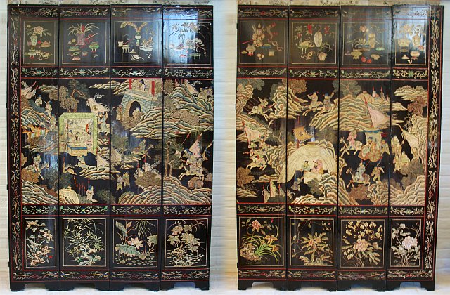 Eight Panel Coromandel Screen 1