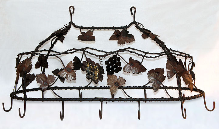 Iron Framed Pot Rack