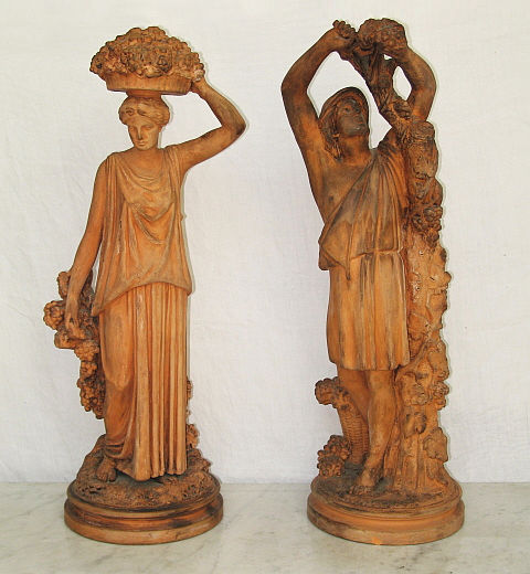 French Terra Cotta Figures