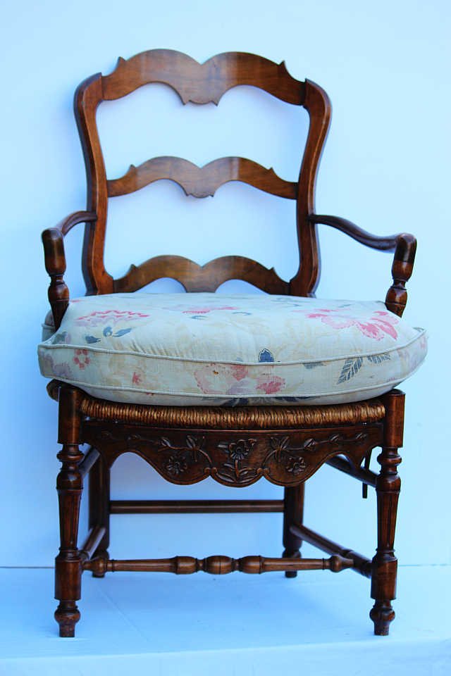 Pair of Country French Louis XV Style Chairs