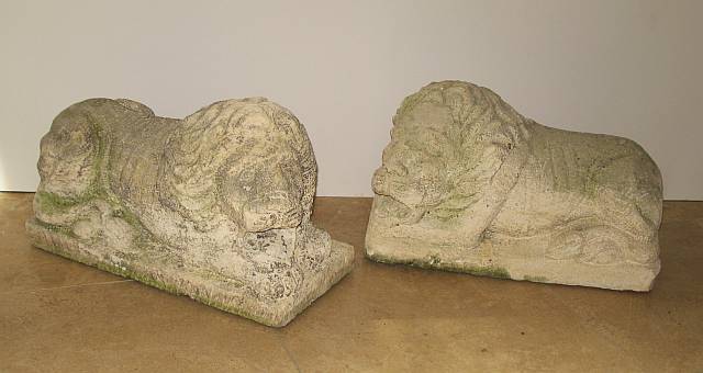 Pair of Stone Lions