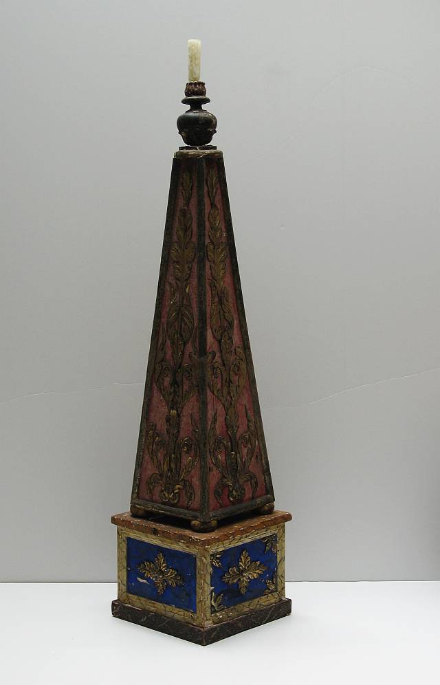 Italian Painted Obelisk