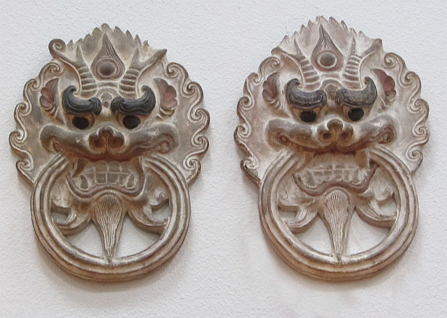 Pair of Chinese Terra Cotta Plaques