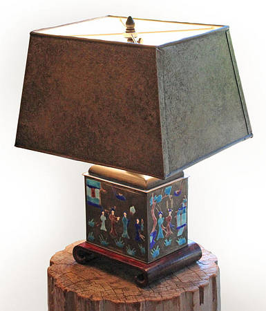 Chinese Tea Caddy Lamp